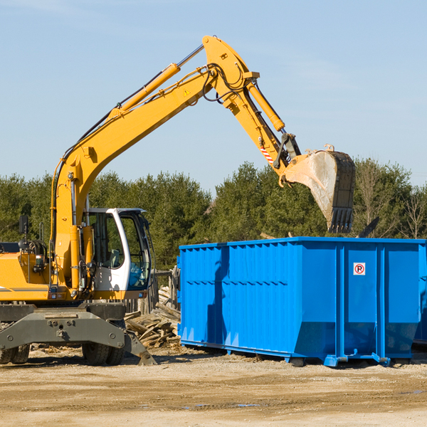 are there any restrictions on where a residential dumpster can be placed in Alto